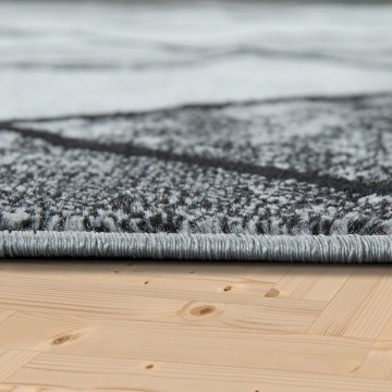 Modern tapijt geometrisch grijs 3