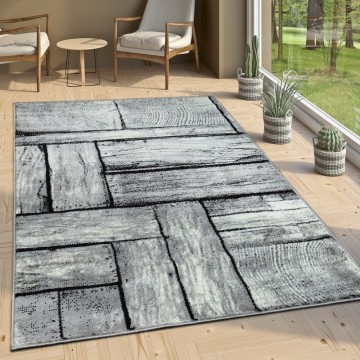 Modern tapijt rustiek grijs 1