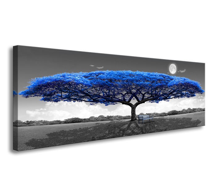 Tegenover Vergemakkelijken Betrouwbaar Blauwe boom 120 x 40 cm - Gratis verzending!