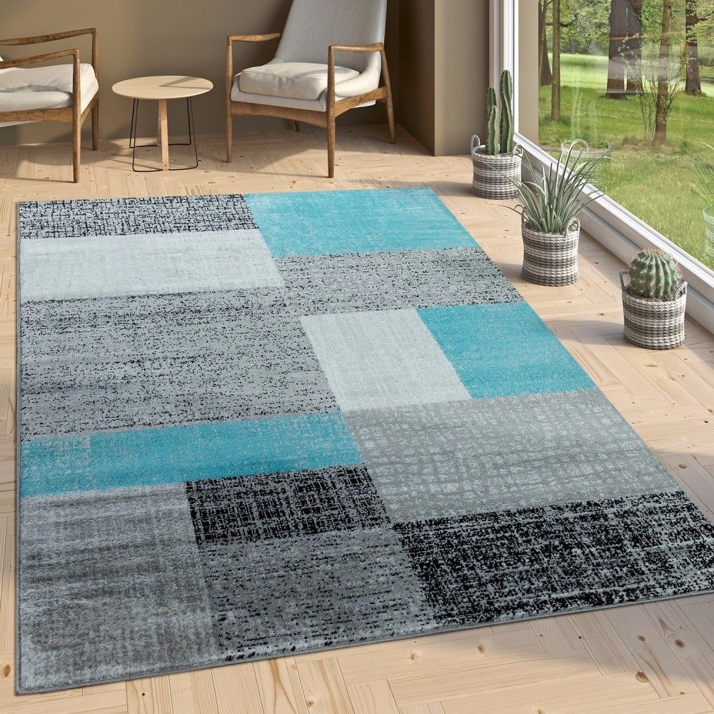 tapijt design grijs blauw - Gratis verzending!